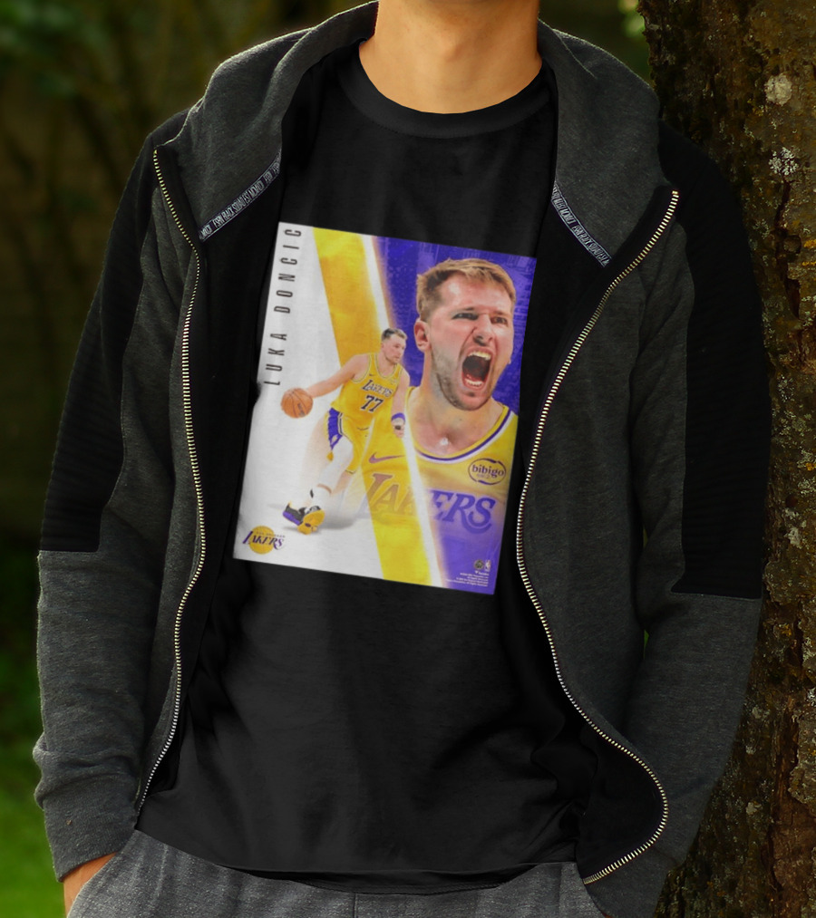 Luka Doncic 77 Los Angeles Lakers Basketball Energetic T-Shirt