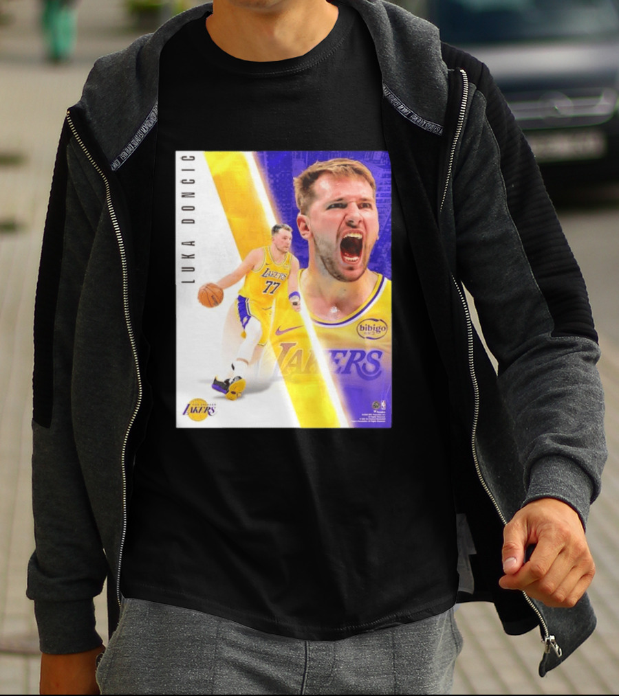 Luka Doncic 77 Los Angeles Lakers Basketball Energetic T-Shirt