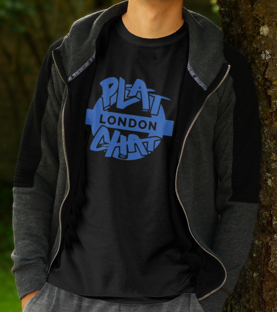 Plat Chat London Blue Roundel T-Shirt