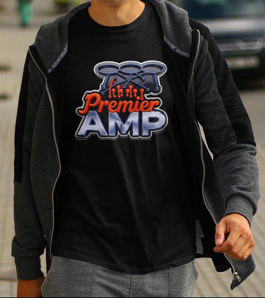 Premier AMP Drumsticks Football T-Shirt