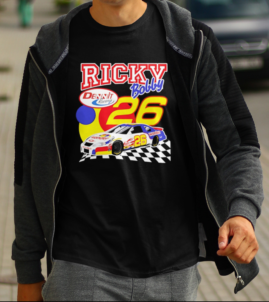 Ricky Bobby Dennit Racing 26 Wonder Talladega Nights Car T-Shirt