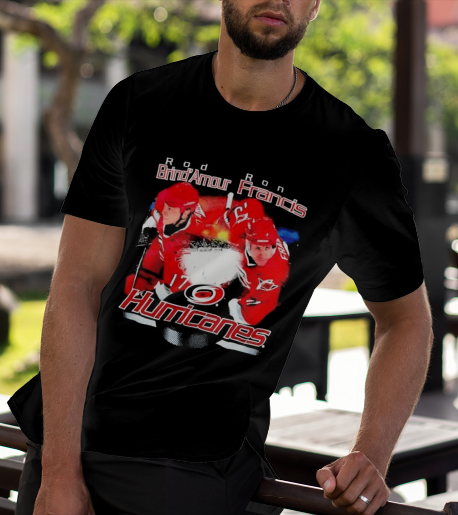 Rod Brind'Amour Ron Francis 17 Carolina Hurricanes 1990s T-Shirt