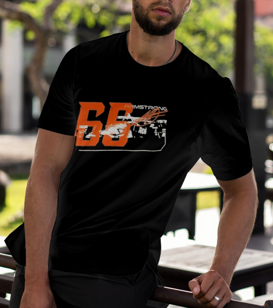 Armstrong 66 Racing Number With Dynamic Speed Lines T-Shirt