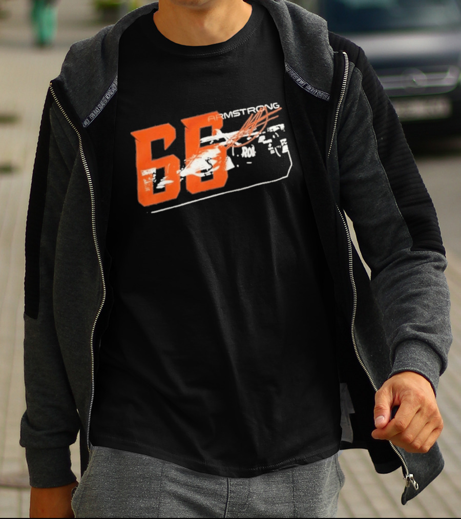 Armstrong 66 Racing Number With Dynamic Speed Lines T-Shirt