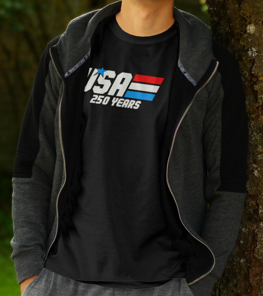 USA 250 Years Racing Star Iconic Red White Blue T-Shirt