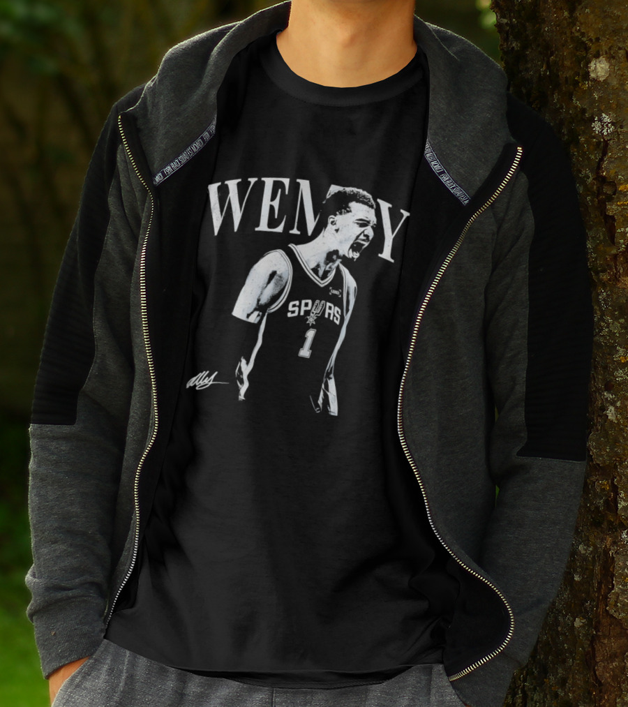 Wemby Victor Wembanyama Spurs 1 Celebration NBA Basketball T-Shirt