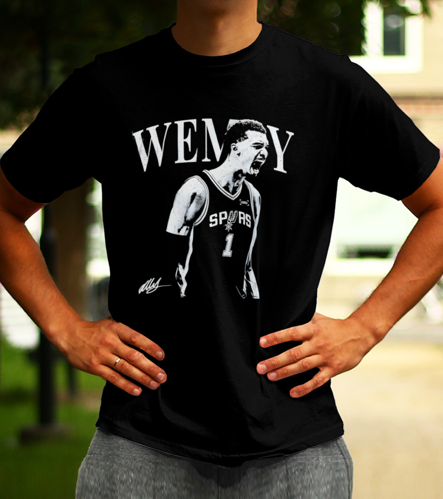 Wemby Victor Wembanyama Spurs 1 Celebration NBA Basketball T-Shirt