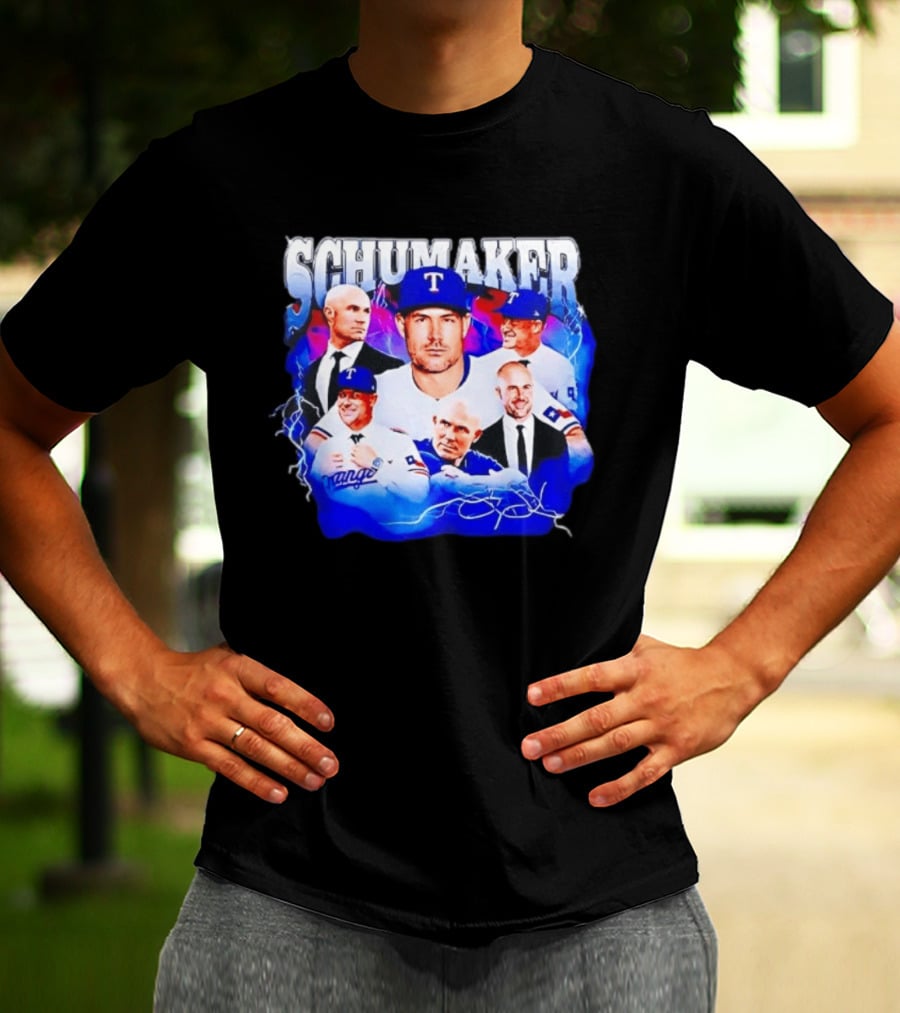 Skip Schumaker Texas Baseball Collage T-Shirt
