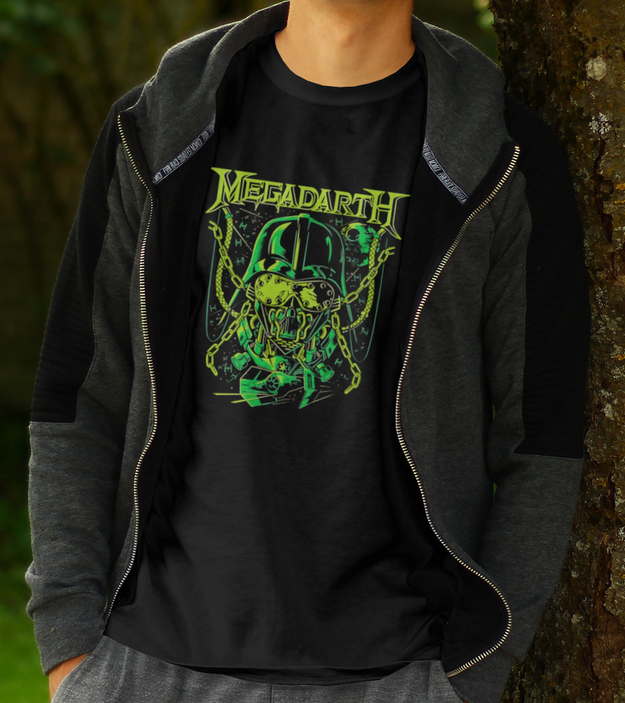 Star Wars Darth Vader Megadarth Helmet Space Iconic Mashup T-Shirt