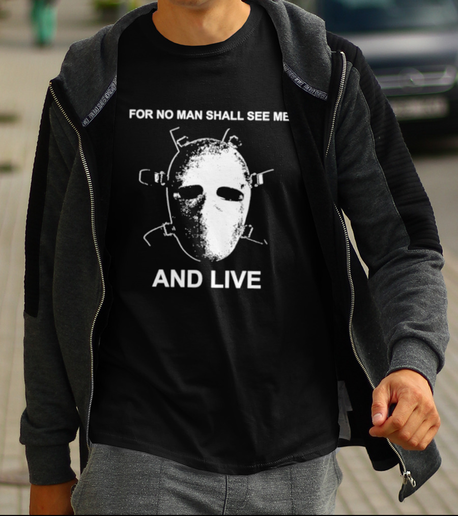 World Peace For No Man Shall See Me And Live Mask T-Shirt
