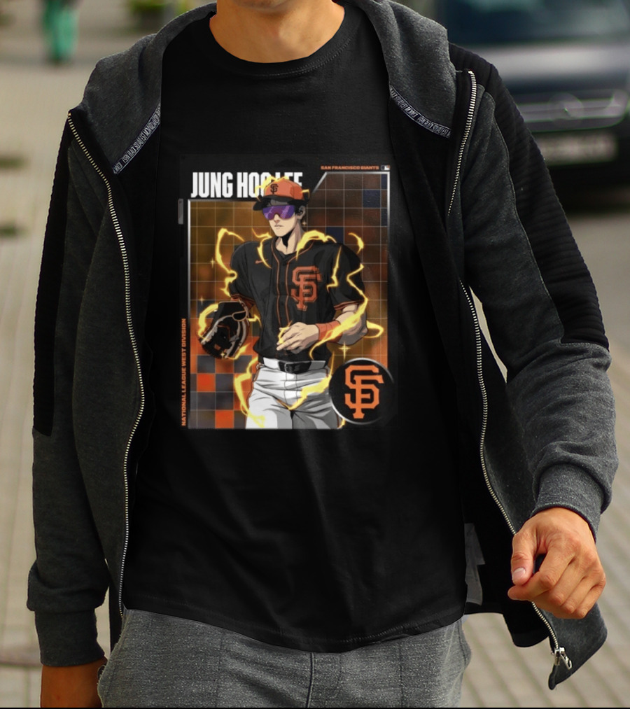 Jung Hoo Lee San Francisco Giants National League West Division Super Saiyan T-Shirt