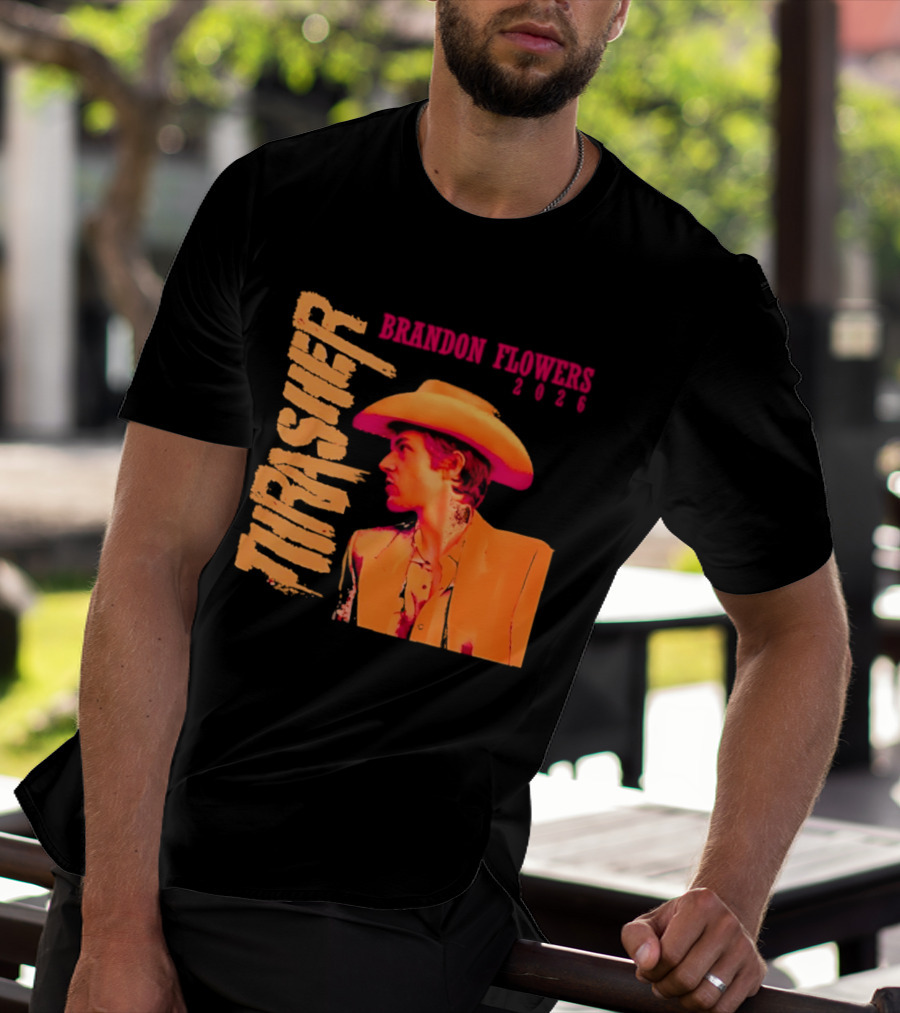 Brandon Flowers Thrasher 2026 Cowboy T-Shirt