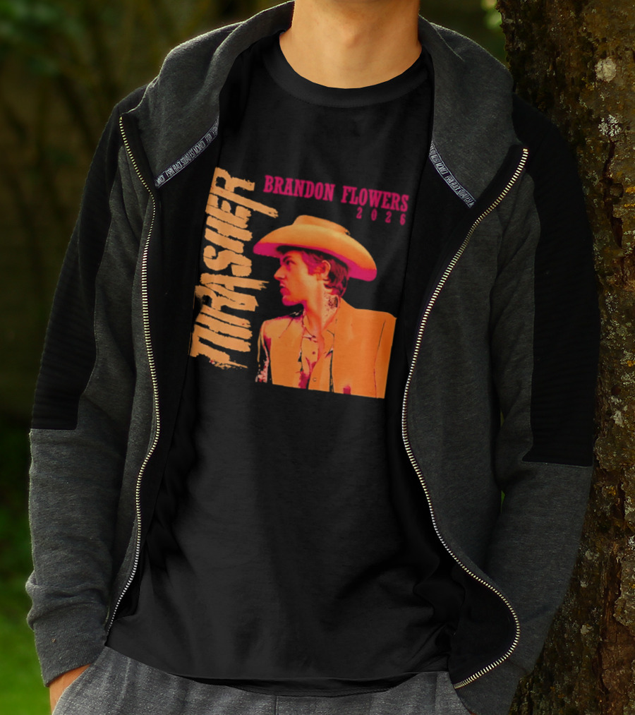 Brandon Flowers Thrasher 2026 Cowboy T-Shirt