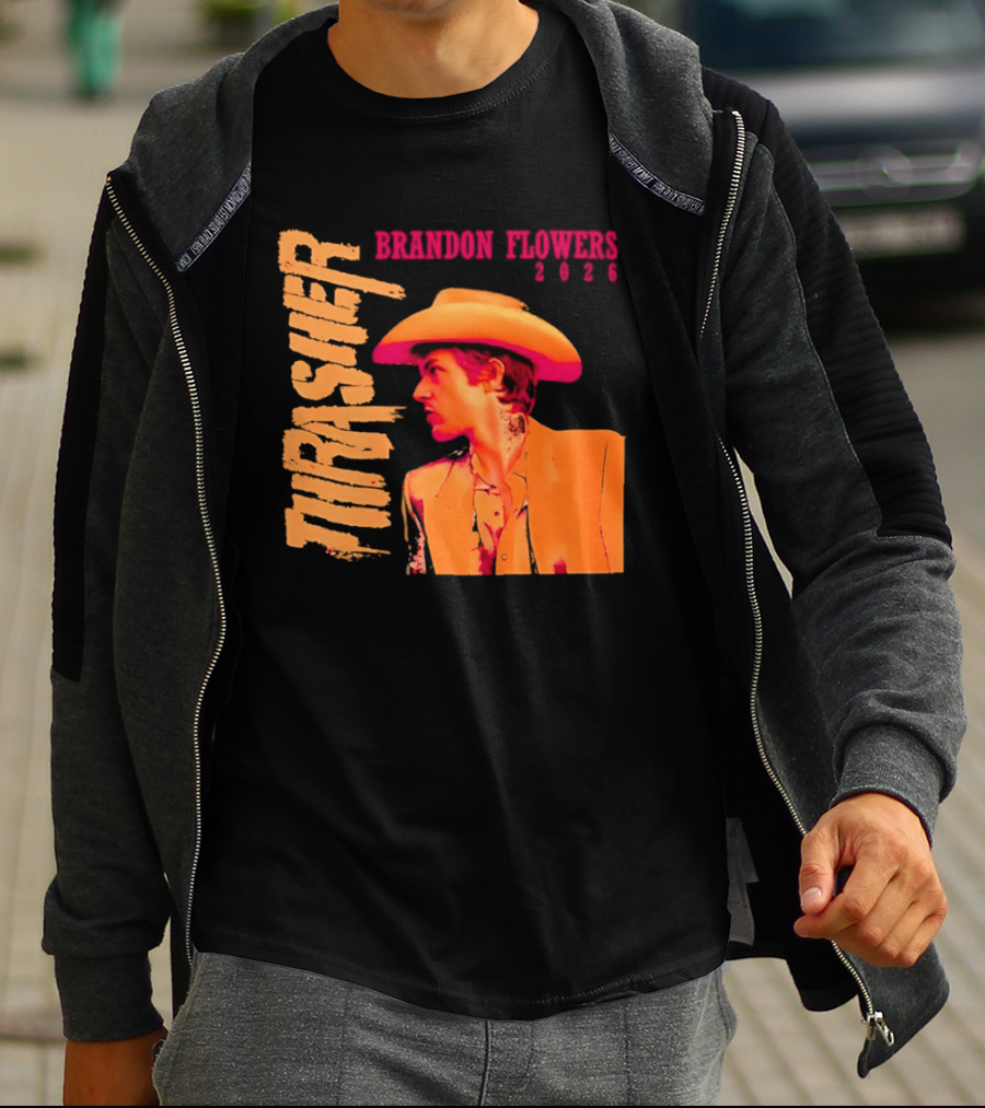 Brandon Flowers Thrasher 2026 Cowboy T-Shirt