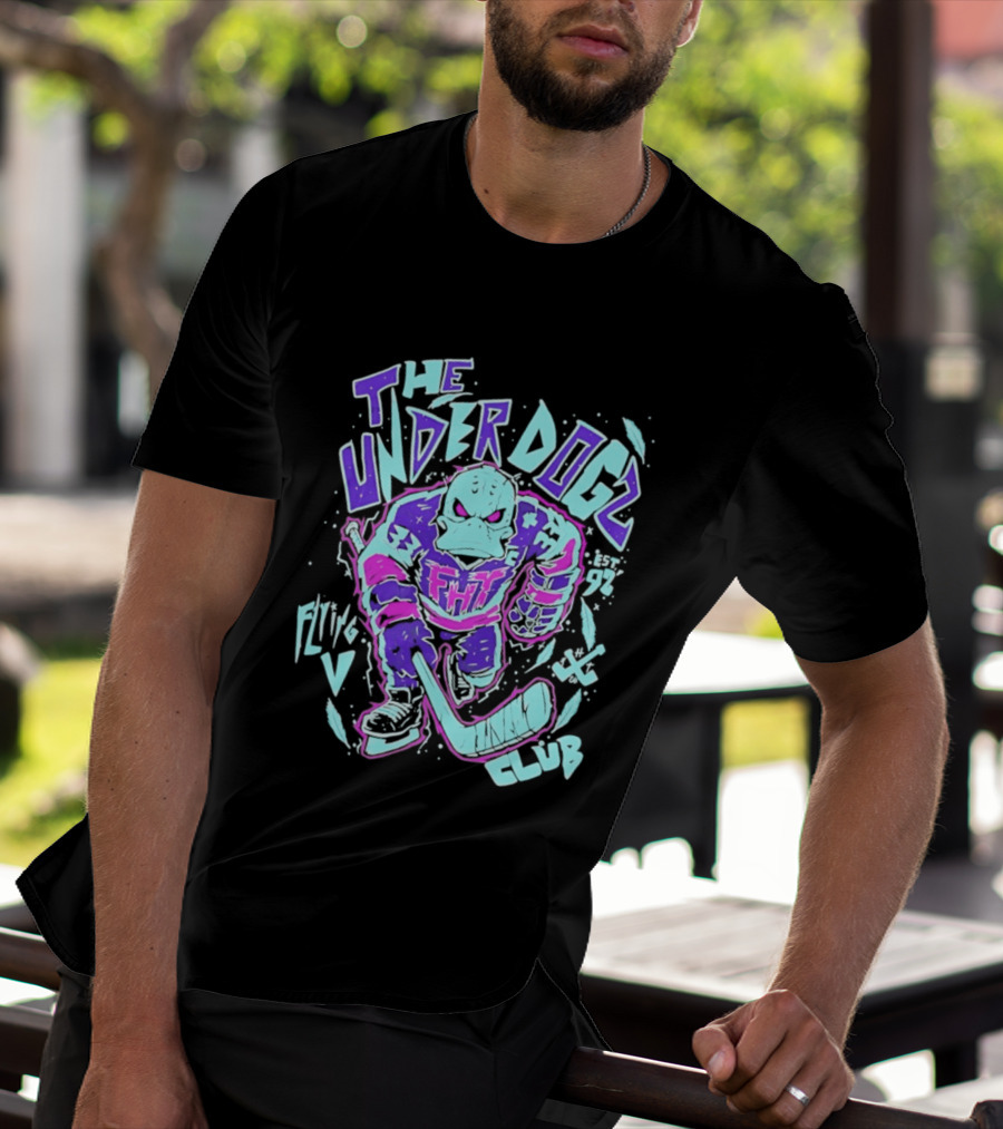 Anaheim Ducks The Underdogs FMH Flying House Club Hockey Player T-Shirt