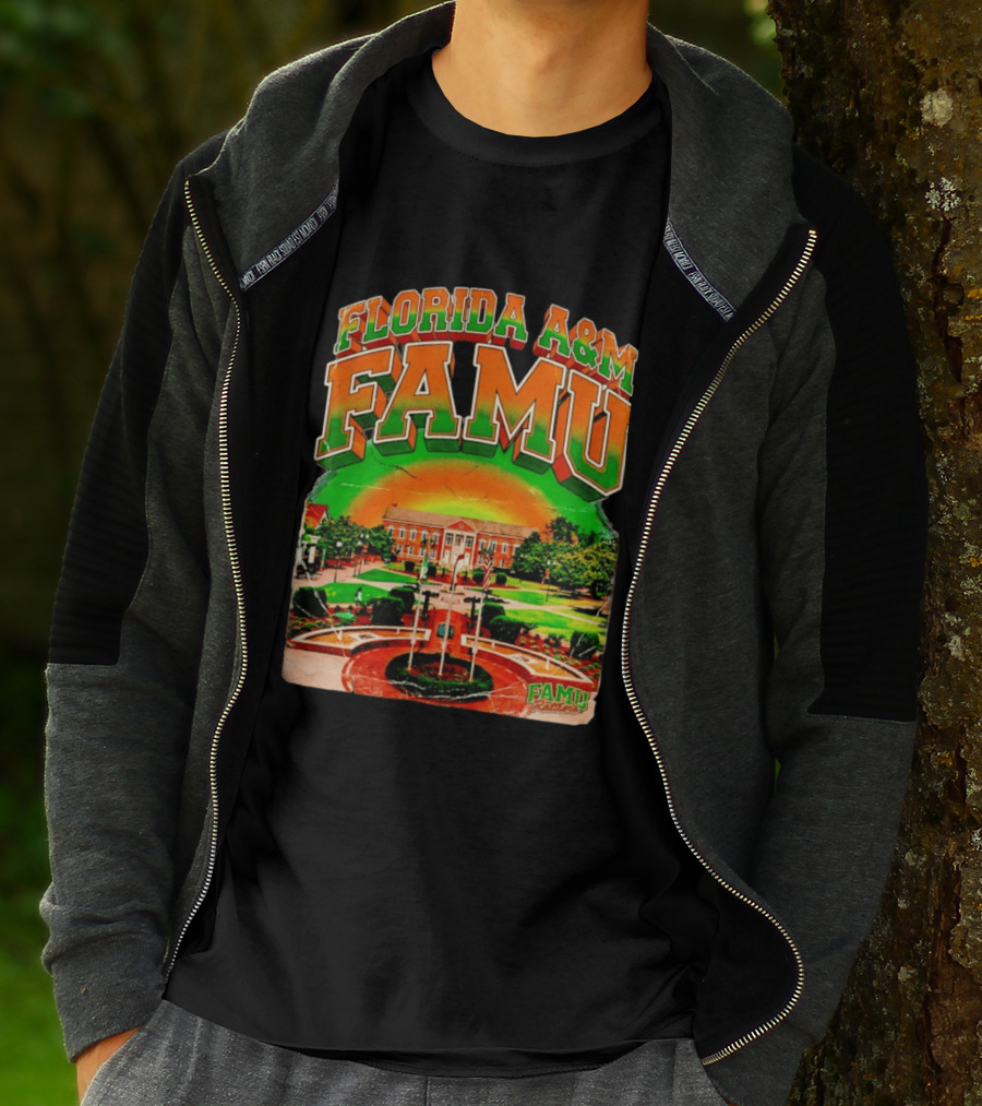 Florida A&M FAMU Rattlers Lee Hall Campus Landmark T-Shirt