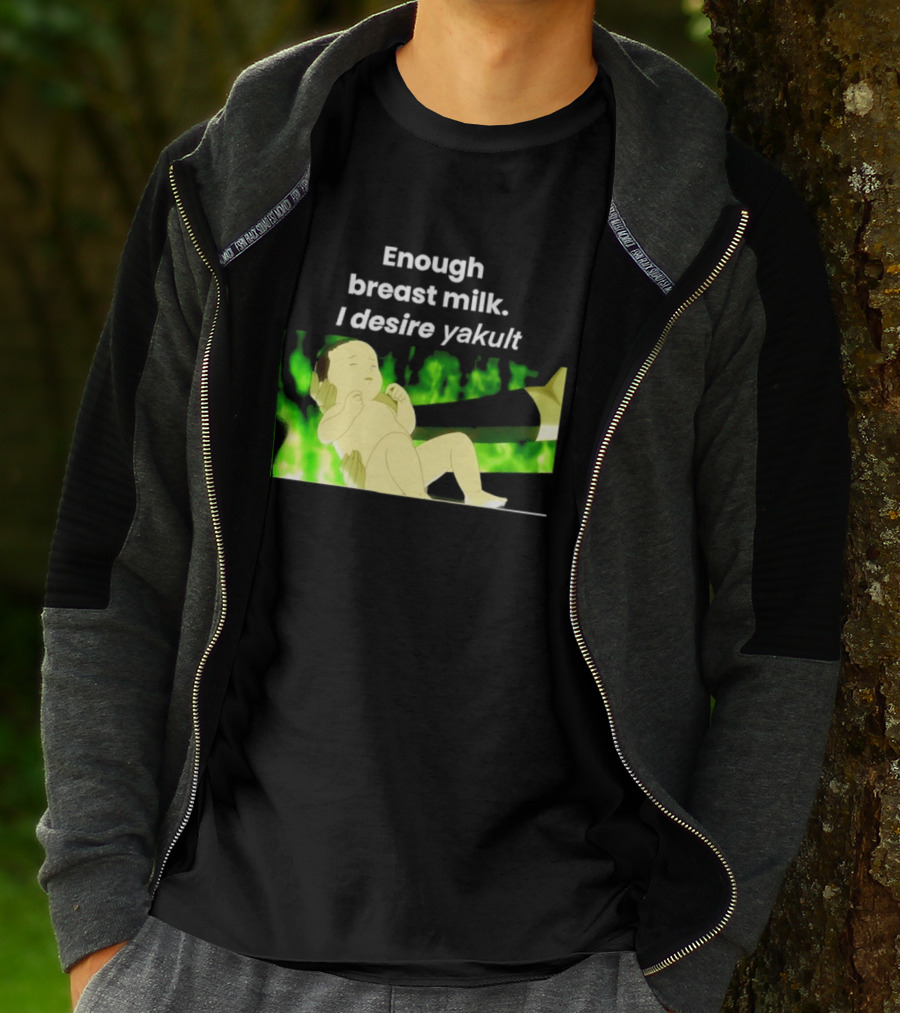 Enough Breast Milk I Desire Yakult Gintama Baby Meme T-Shirt