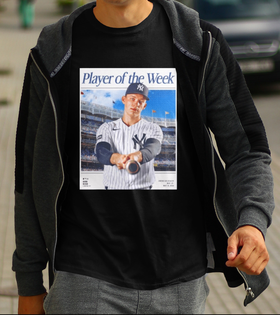 American League May 25 May 31 2026 Ben Rice Player Of The Week Yankees T-Shirt