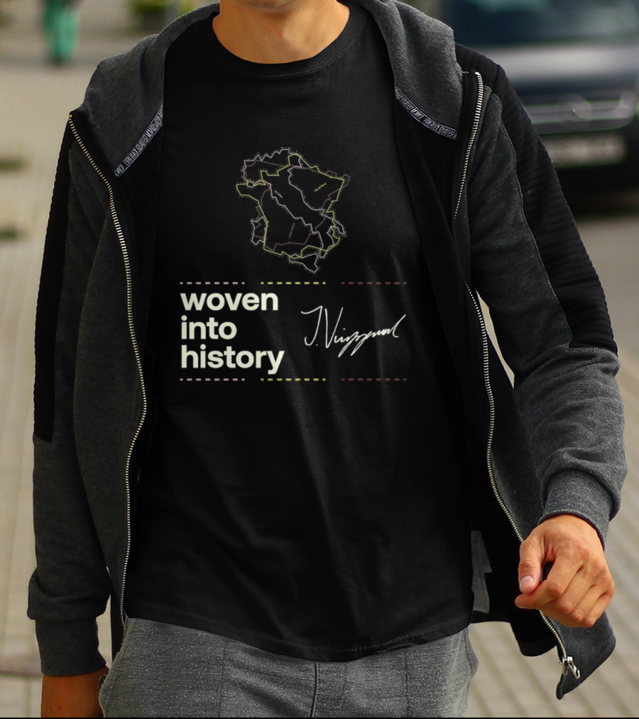Giro D'Italia Tour De France La Vuelta A Espana Woven Into History Nibali T-Shirt