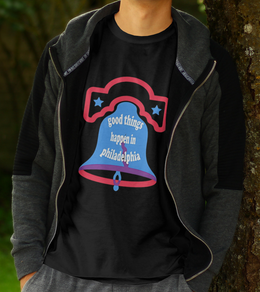 Philadelphia Liberty Bell Good Things Happen Stars T-Shirt