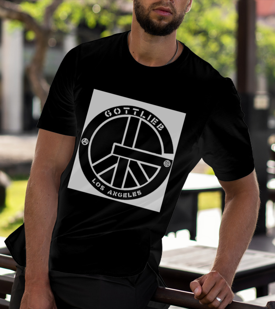 Gottlieb Peace Symbol Circle Los Angeles T-Shirt