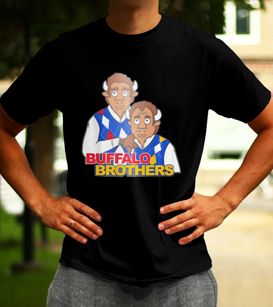 Buffalo Brothers Buffalo Bills Football 2026 Cartoon T-Shirt