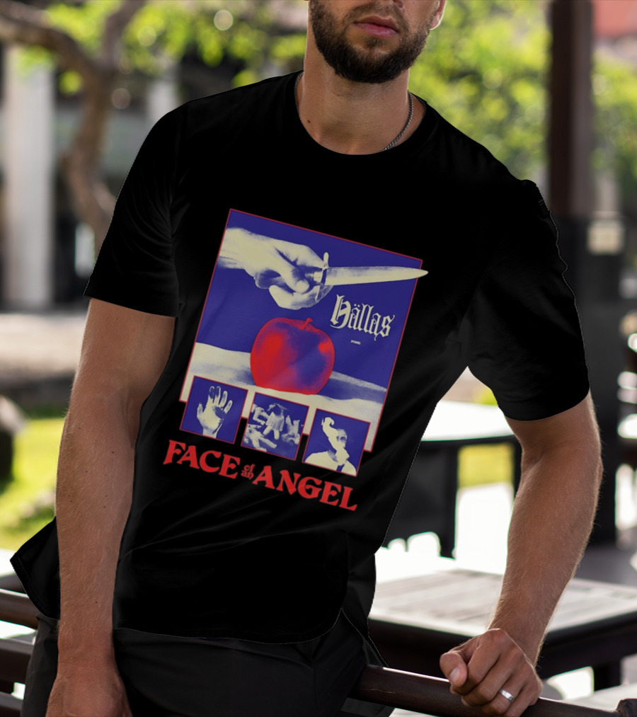 Hallas Face Of An Angel Album Heavy Metal Rock Band Music T-Shirt