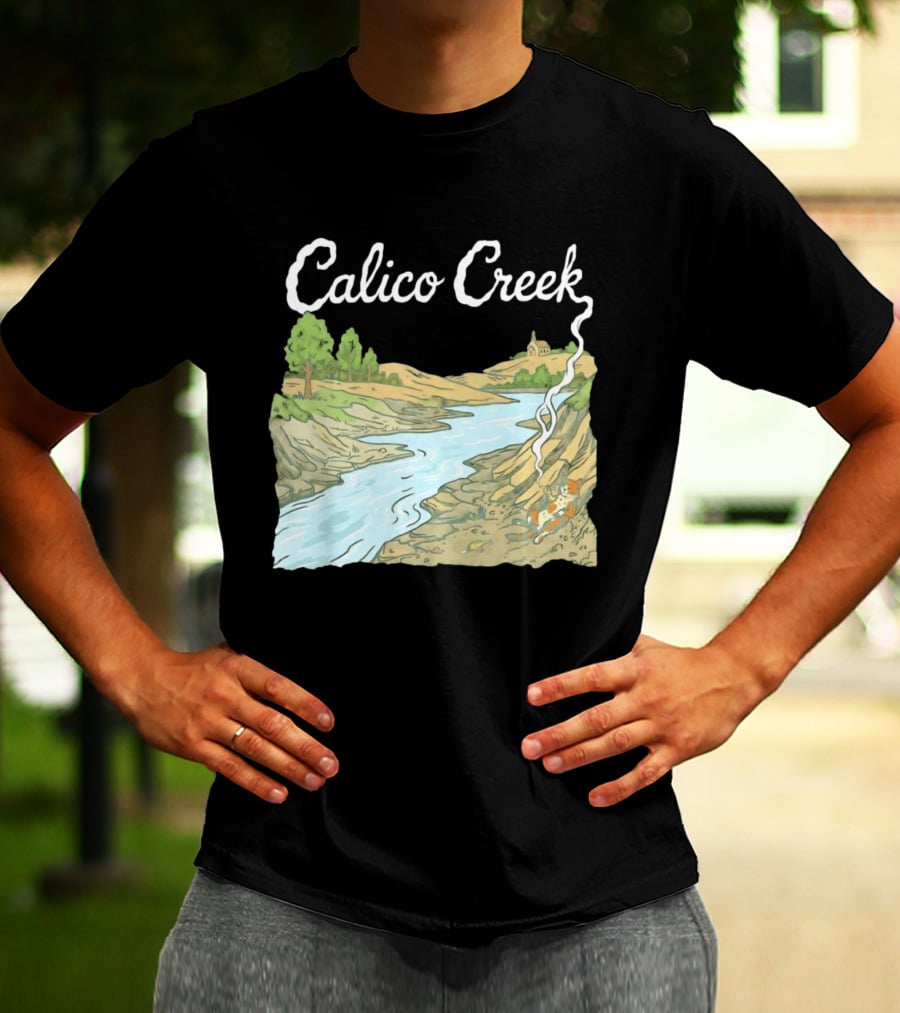 Calico Creek Scenic River And Countryside Landscape T-Shirt