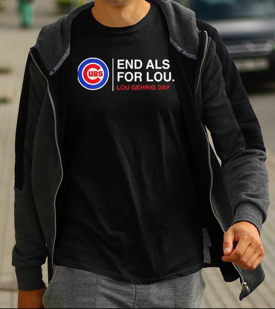 Chicago Cubs End ALS For Lou Gehrig Day T-Shirt