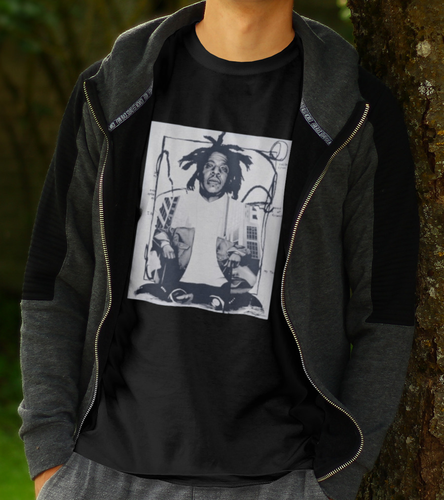 JAY Z Urban Style Portrait With Dreadlocks And Cityscape T-Shirt