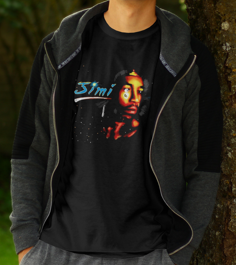Jimi Hendrix Psychedelic Cosmic Stardust Simi T-Shirt