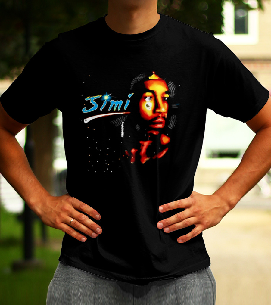 Jimi Hendrix Psychedelic Cosmic Stardust Simi T-Shirt