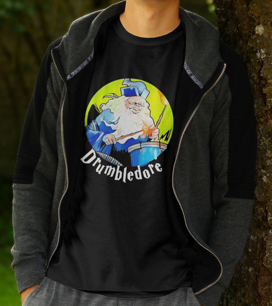 Drumbledore Wizards Percussionist Fantasy Magic T-Shirt
