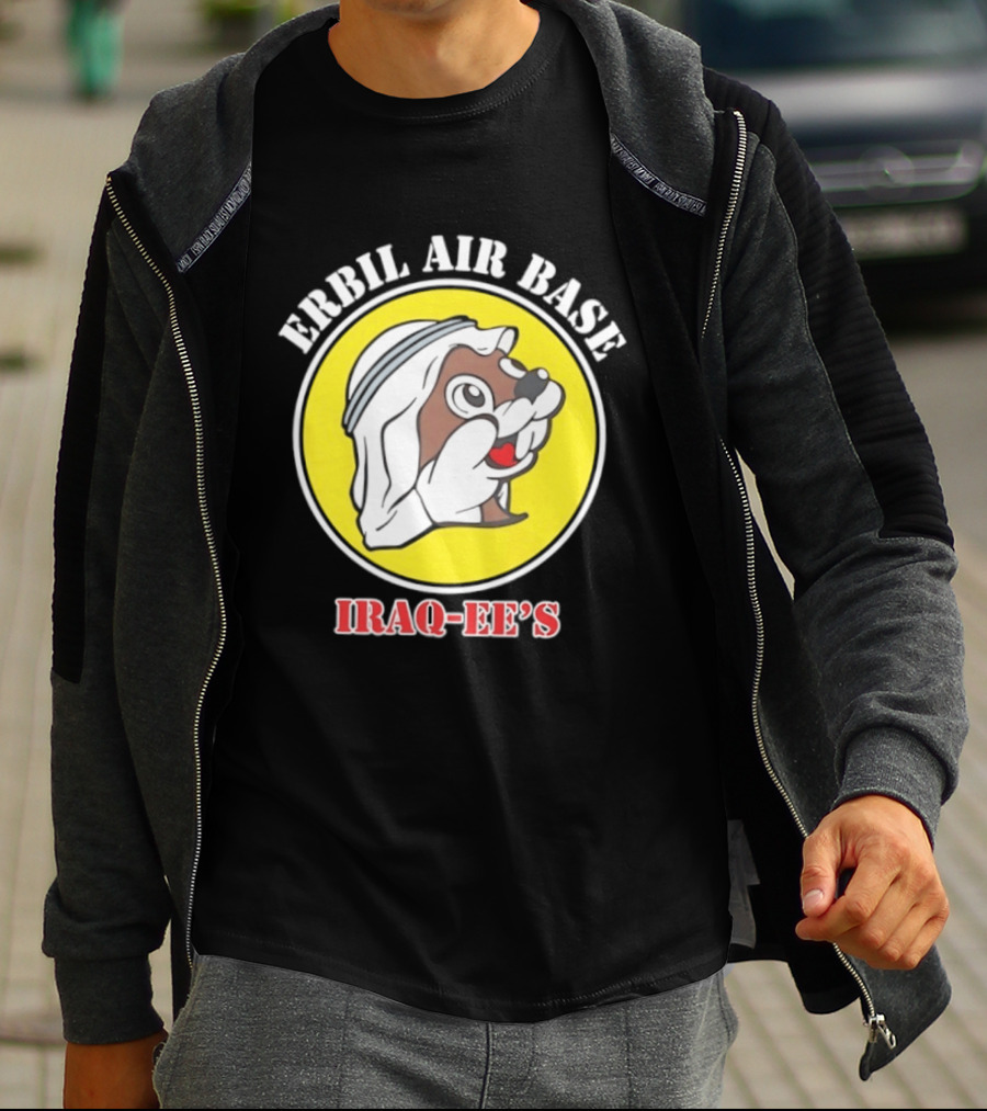 Erbil Air Base Iraq Eef's Cartoon T-Shirt