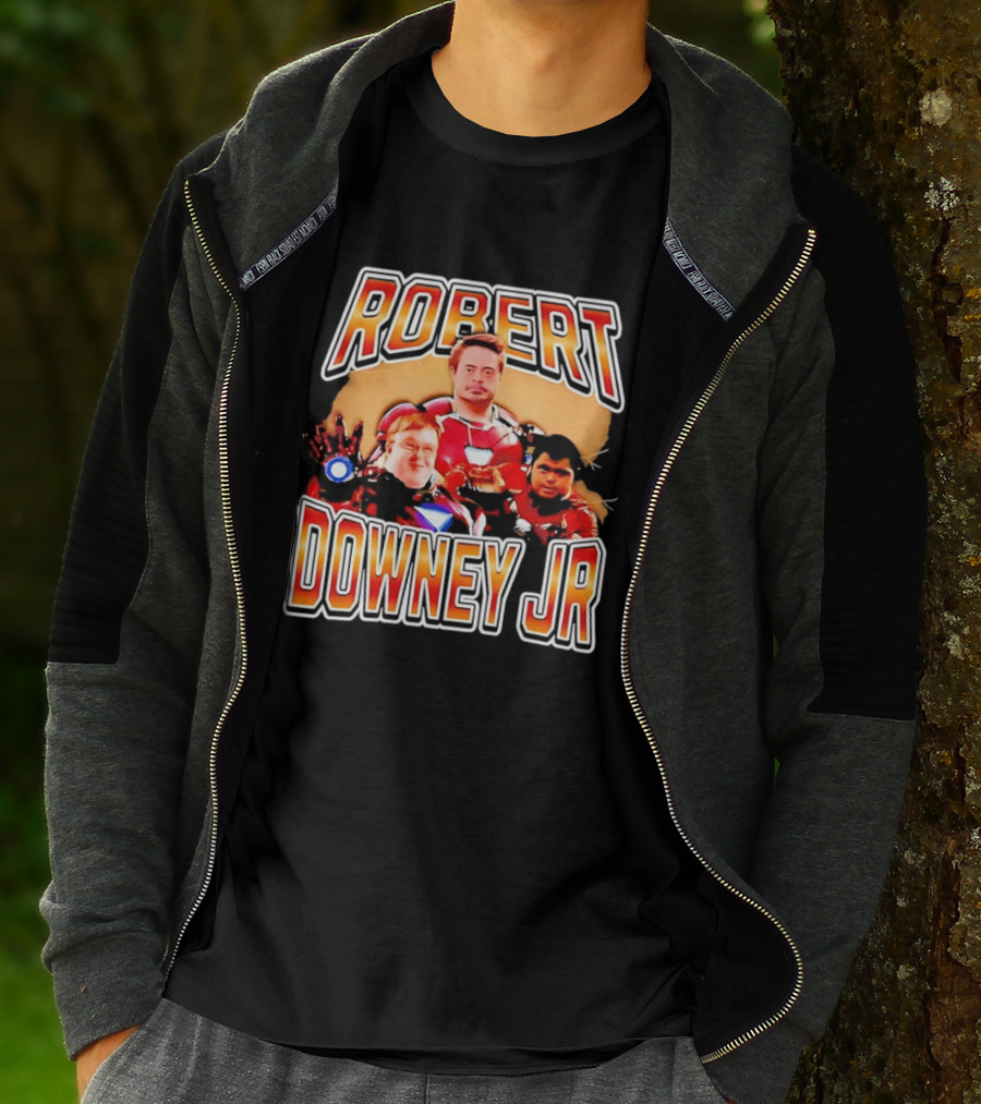 Robert Downey Jr Iron Man Mashup T-Shirt