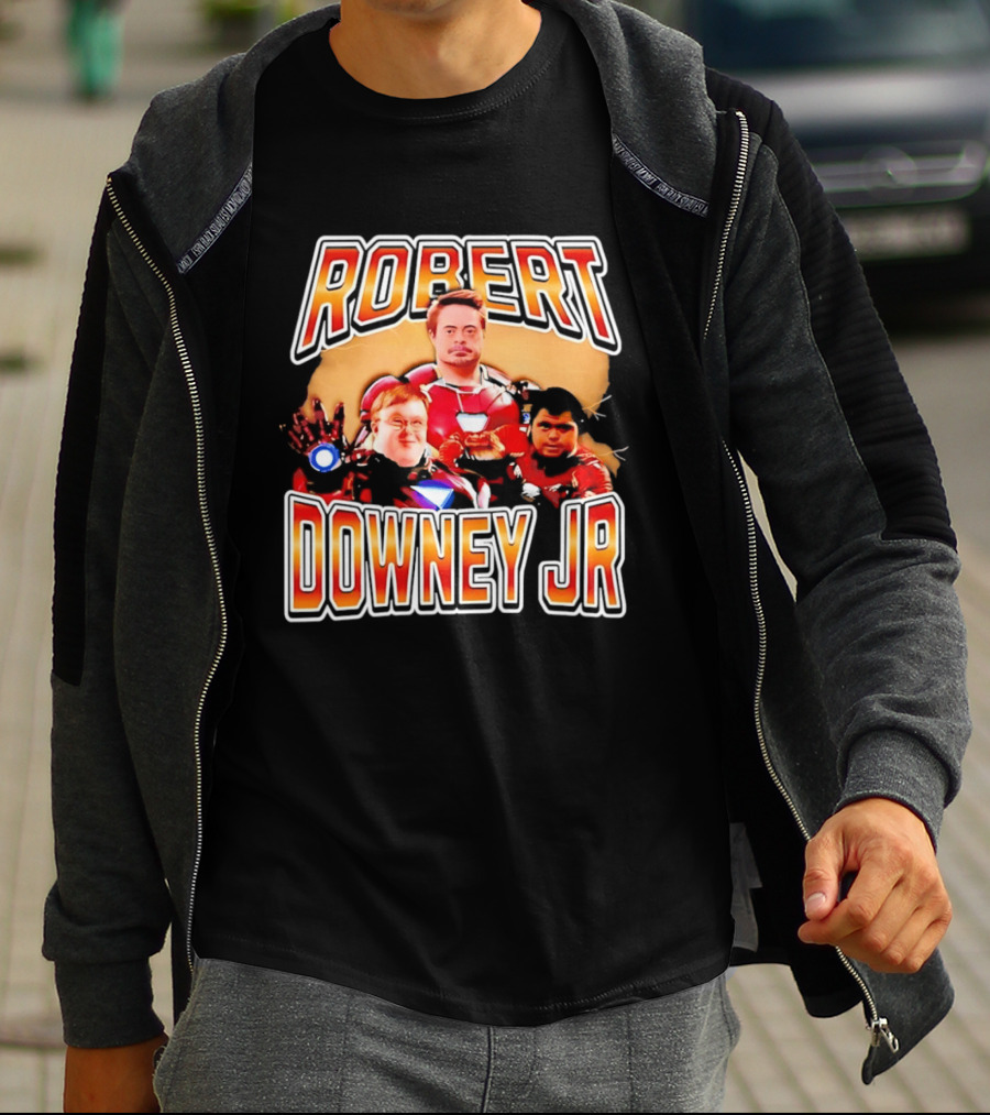 Robert Downey Jr Iron Man Mashup T-Shirt