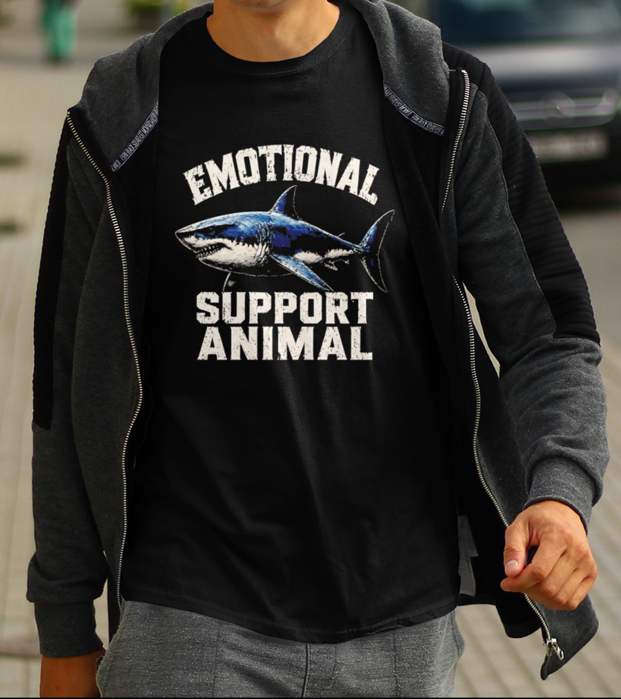 Emotional Support Animal Shark T-Shirt