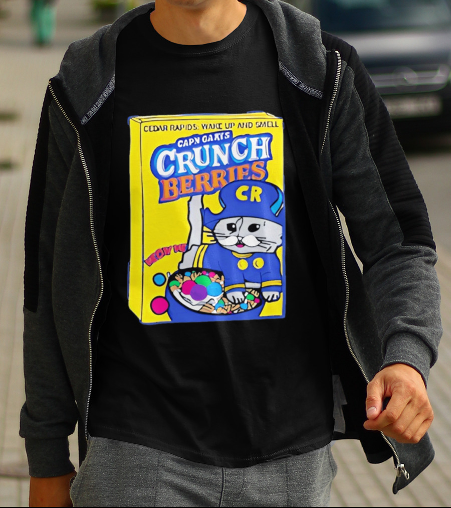 Cedar Rapids Wake Up And Smell Capn Oats Crunch Berries T-Shirt