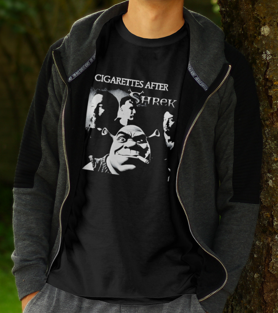 Cigarettes After Shrek Smoking Smutty Memories T-Shirt