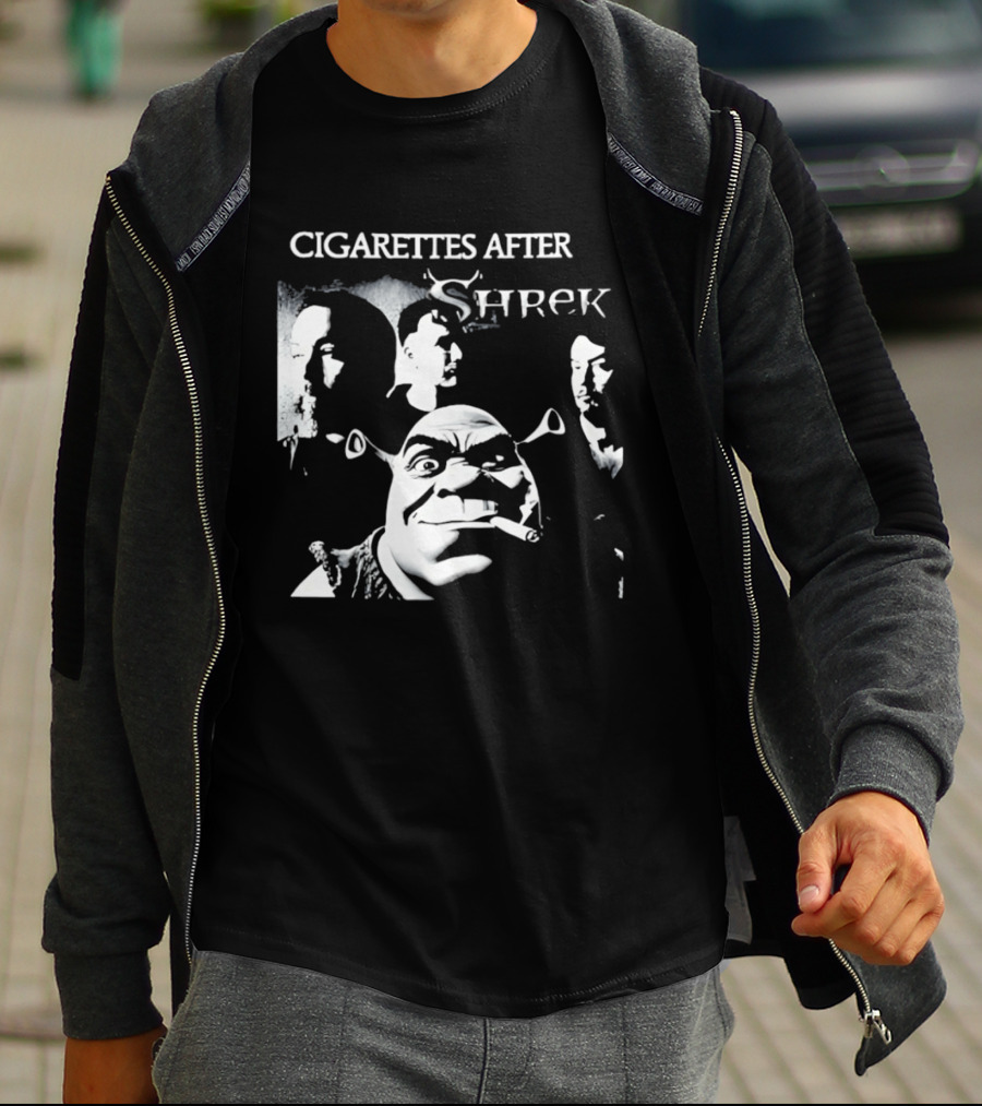 Cigarettes After Shrek Smoking Smutty Memories T-Shirt