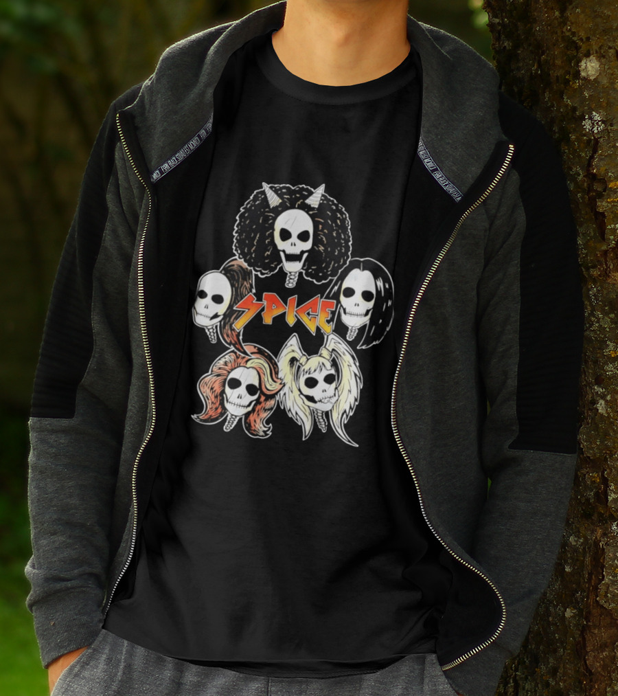 Spice Girls Skull Halloween Rock T-Shirt