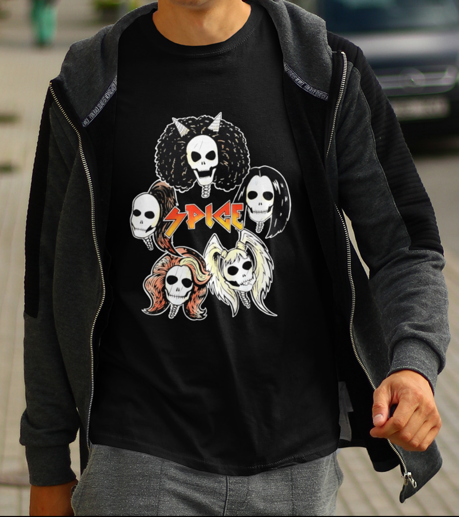 Spice Girls Skull Halloween Rock T-Shirt