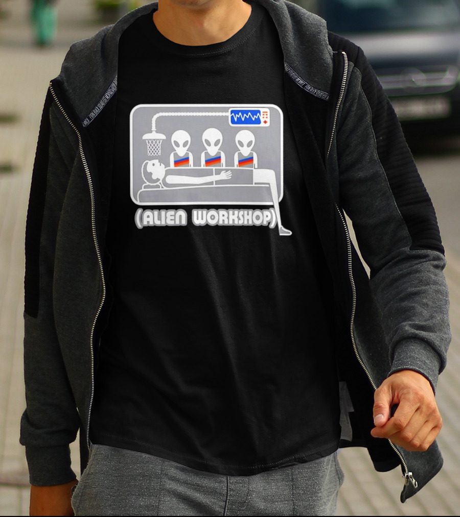Victor Wembanyama Alien Workshop UFO Basketball Experiment T-Shirt