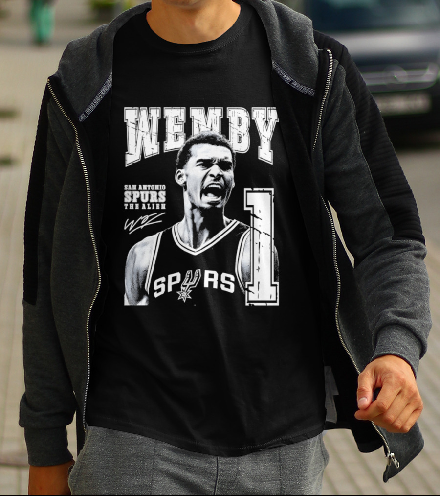 Wemby San Antonio Spurs The Alien 1 Victor Wembanyama Basketball T-Shirt