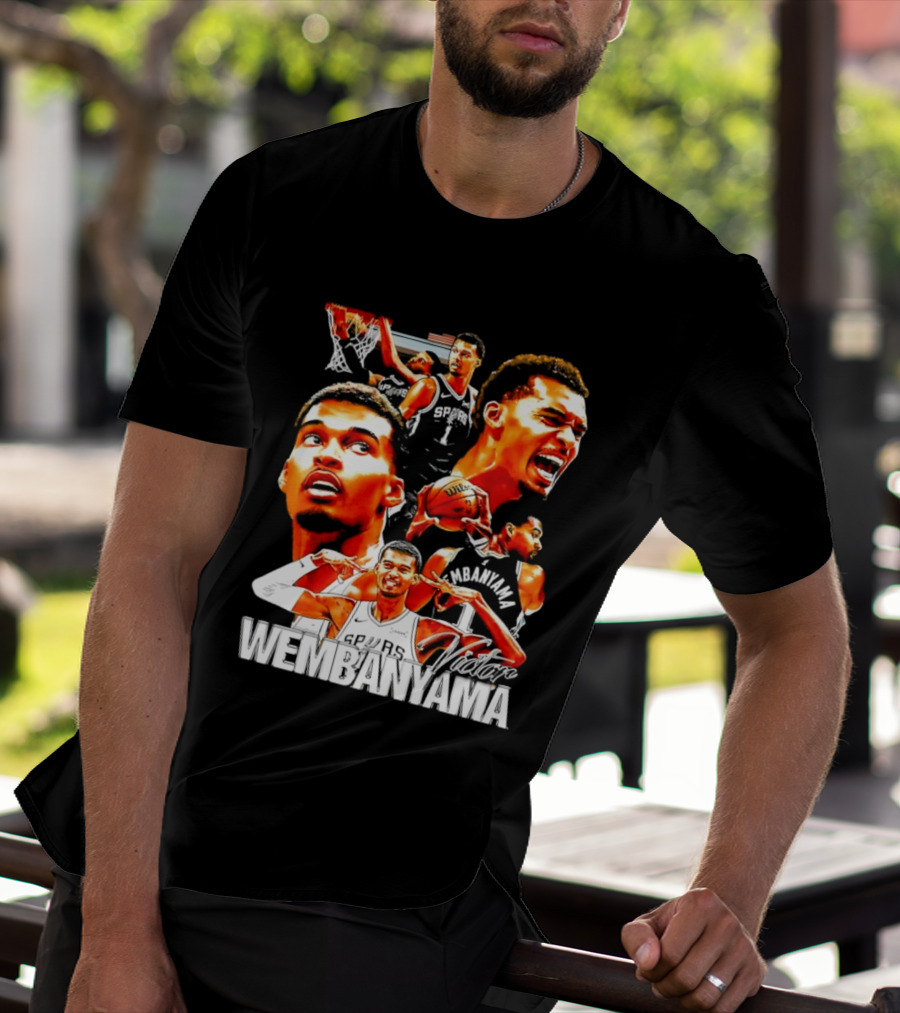 Victor Wembanyama Spurs Basketball Hero Collection T-Shirt