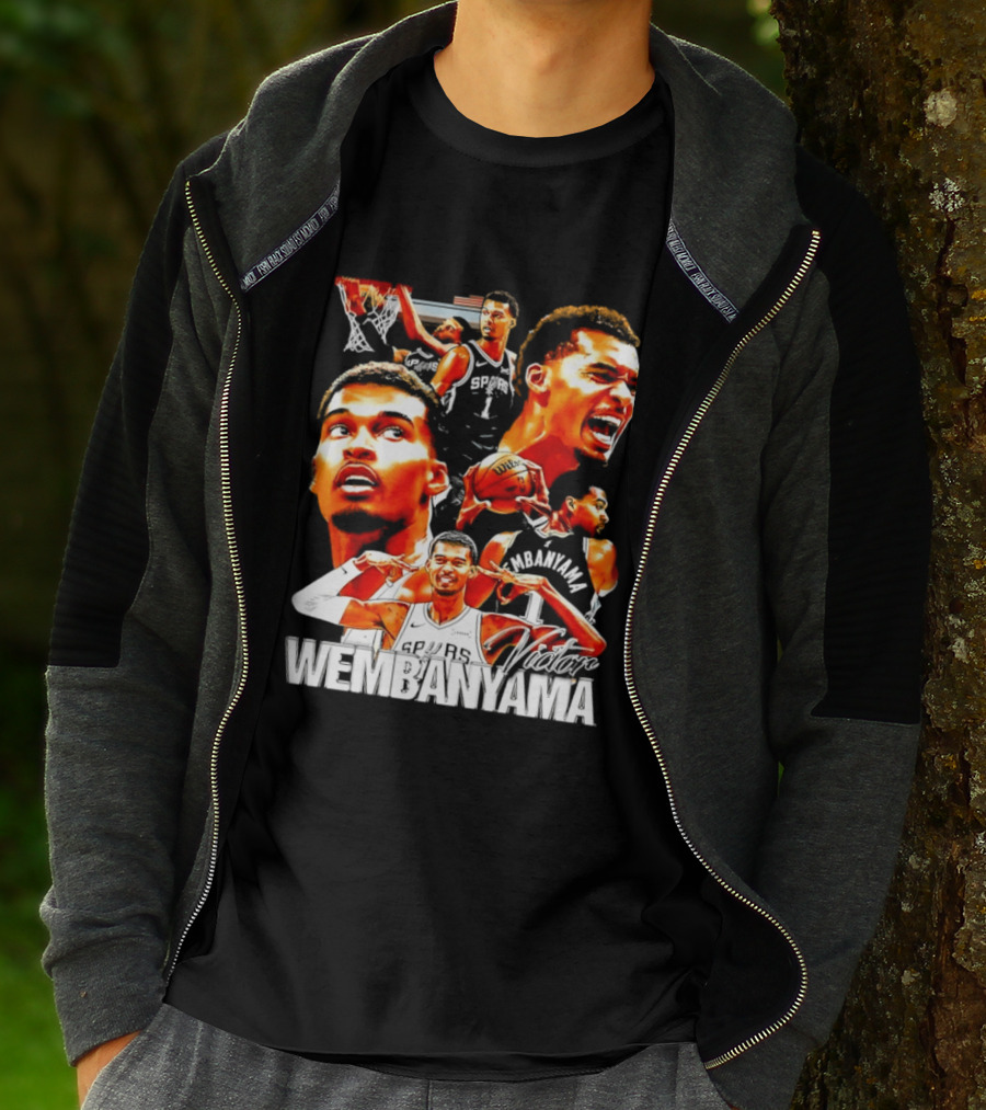 Victor Wembanyama Spurs Basketball Hero Collection T-Shirt