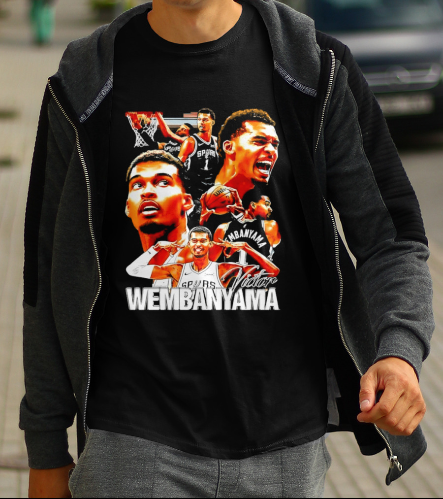 Victor Wembanyama Spurs Basketball Hero Collection T-Shirt