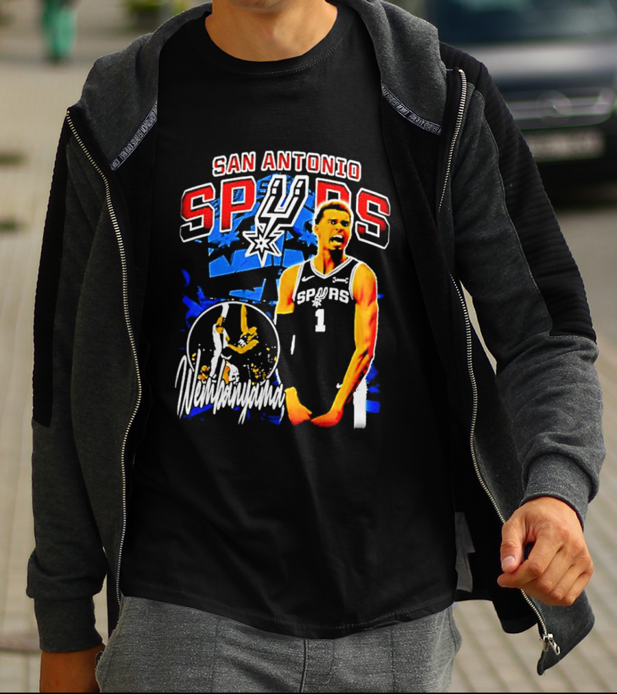 San Antonio Spurs Wembanyama Victor NBA Basketball Player T-Shirt
