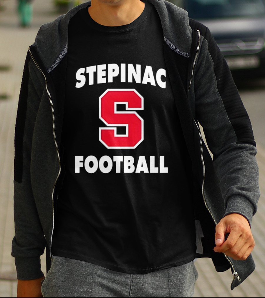 Stepinac Football Red S Bold Lettering T-Shirt
