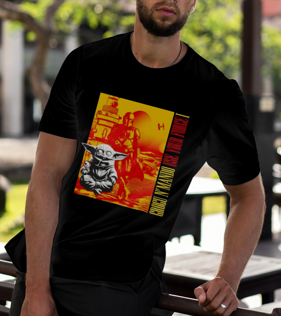Grogu N' Mando Use Your Force I Star Wars Adventure T-Shirt